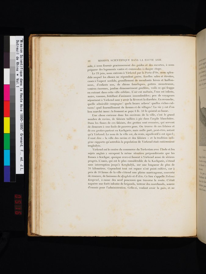 Mission Scientifique dans la Haute Asie 1890-1895 : vol.1 / 66 ページ（カラー画像）