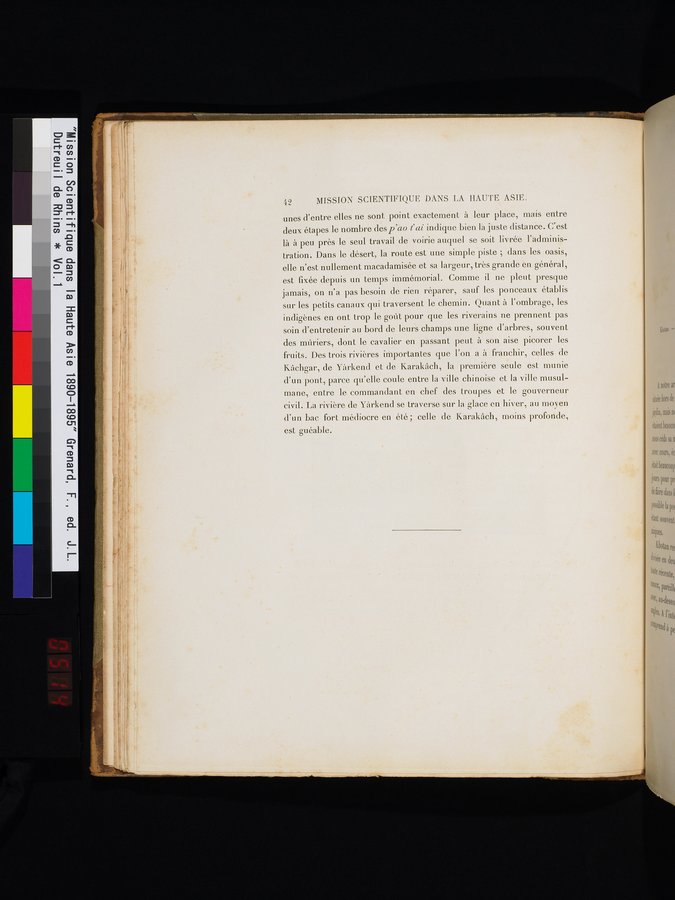 Mission Scientifique dans la Haute Asie 1890-1895 : vol.1 / 70 ページ（カラー画像）