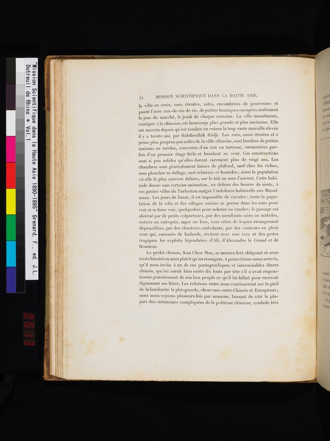 Mission Scientifique dans la Haute Asie 1890-1895 : vol.1 / Page 72 (Color Image)
