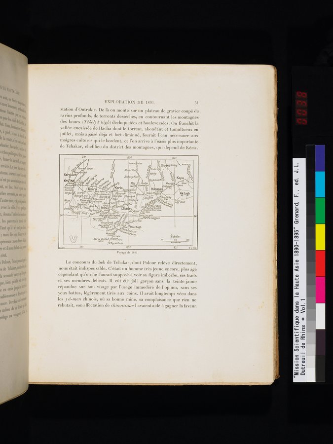 Mission Scientifique dans la Haute Asie 1890-1895 : vol.1 / 79 ページ（カラー画像）