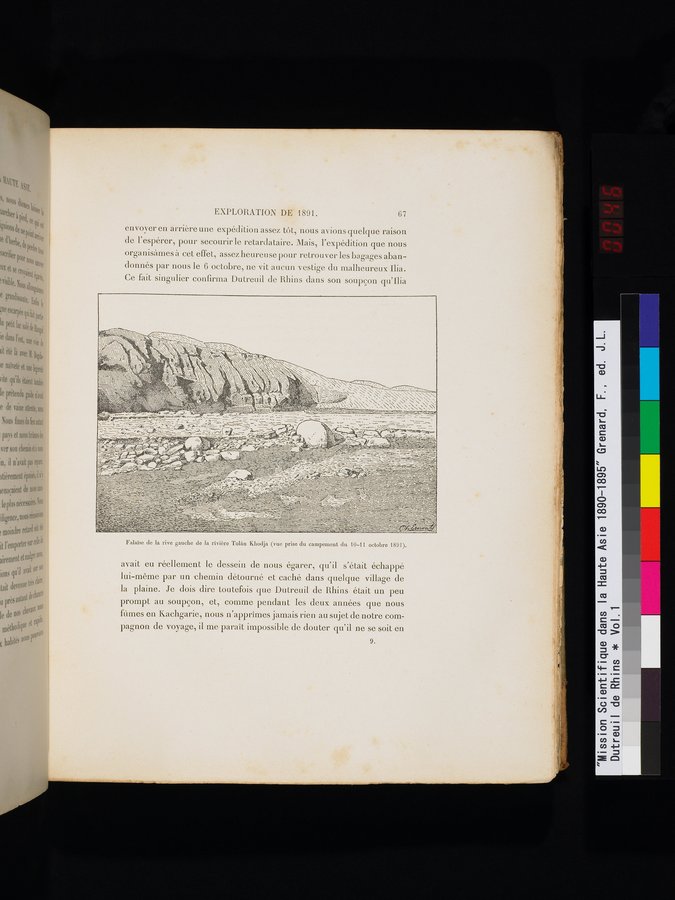 Mission Scientifique dans la Haute Asie 1890-1895 : vol.1 / 95 ページ（カラー画像）