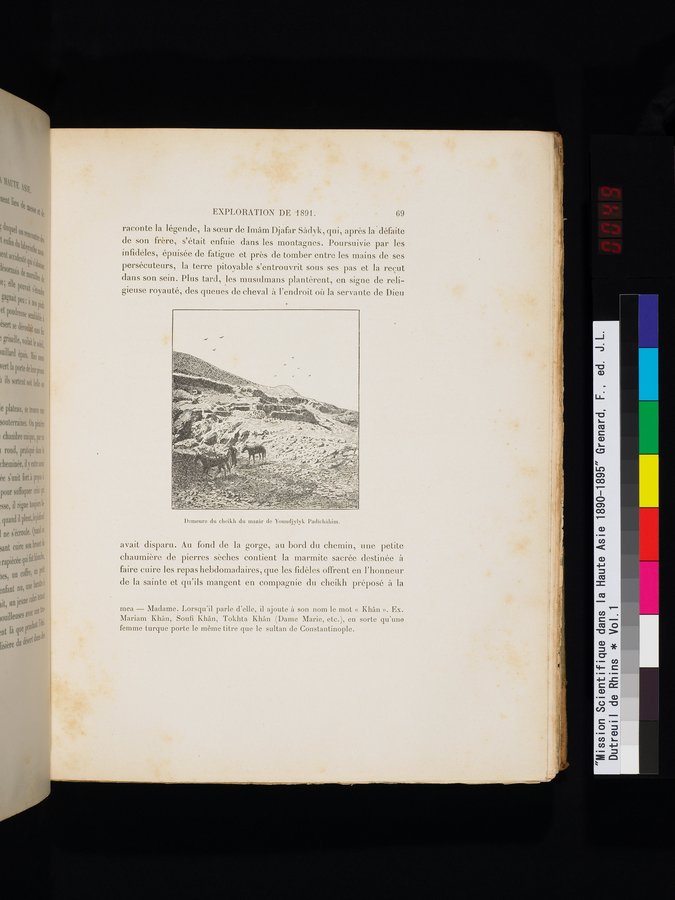 Mission Scientifique dans la Haute Asie 1890-1895 : vol.1 / 101 ページ（カラー画像）