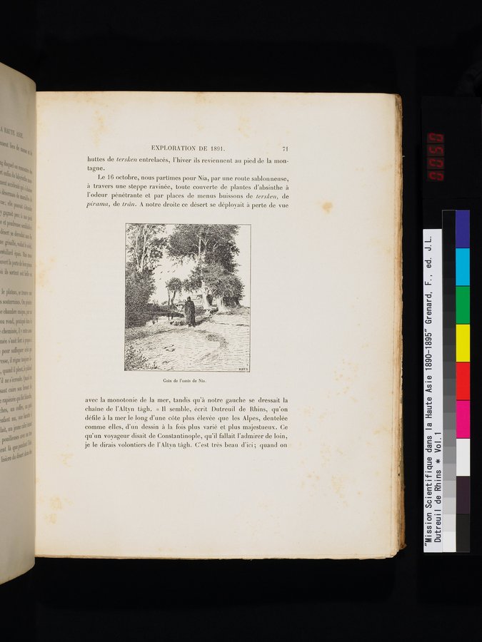Mission Scientifique dans la Haute Asie 1890-1895 : vol.1 / 103 ページ（カラー画像）