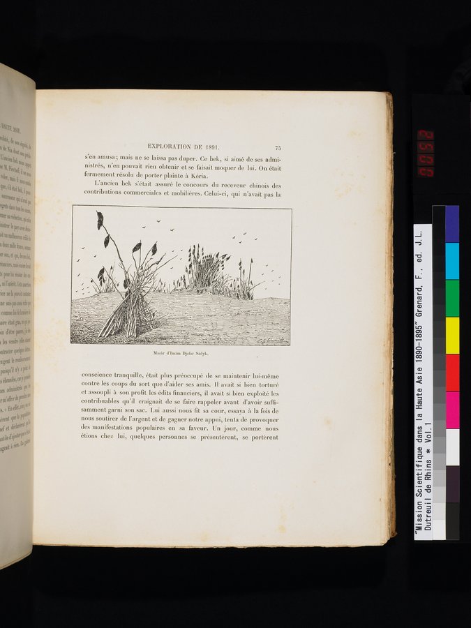 Mission Scientifique dans la Haute Asie 1890-1895 : vol.1 / 107 ページ（カラー画像）
