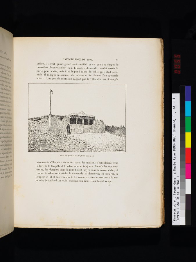 Mission Scientifique dans la Haute Asie 1890-1895 : vol.1 / Page 113 (Color Image)
