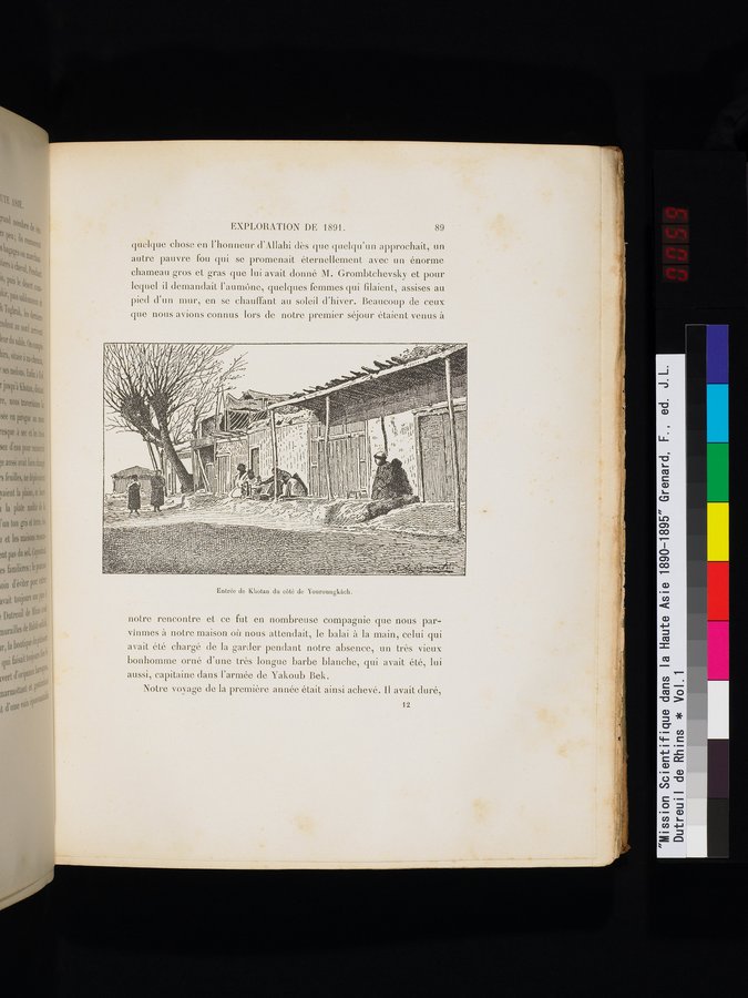 Mission Scientifique dans la Haute Asie 1890-1895 : vol.1 / Page 121 (Color Image)