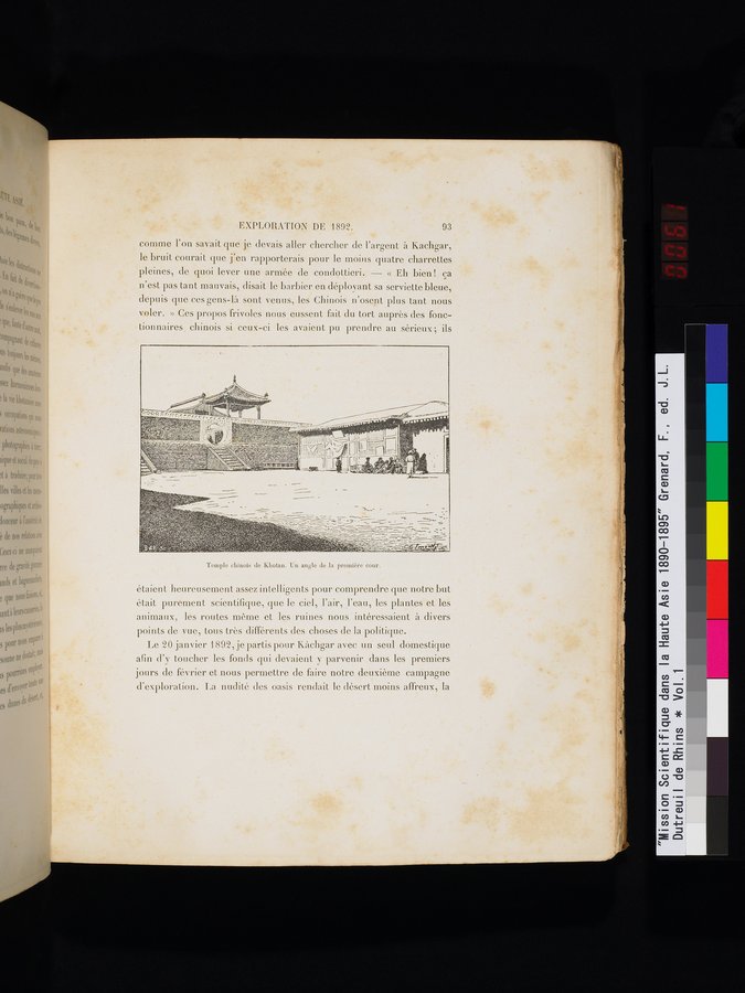 Mission Scientifique dans la Haute Asie 1890-1895 : vol.1 / Page 125 (Color Image)
