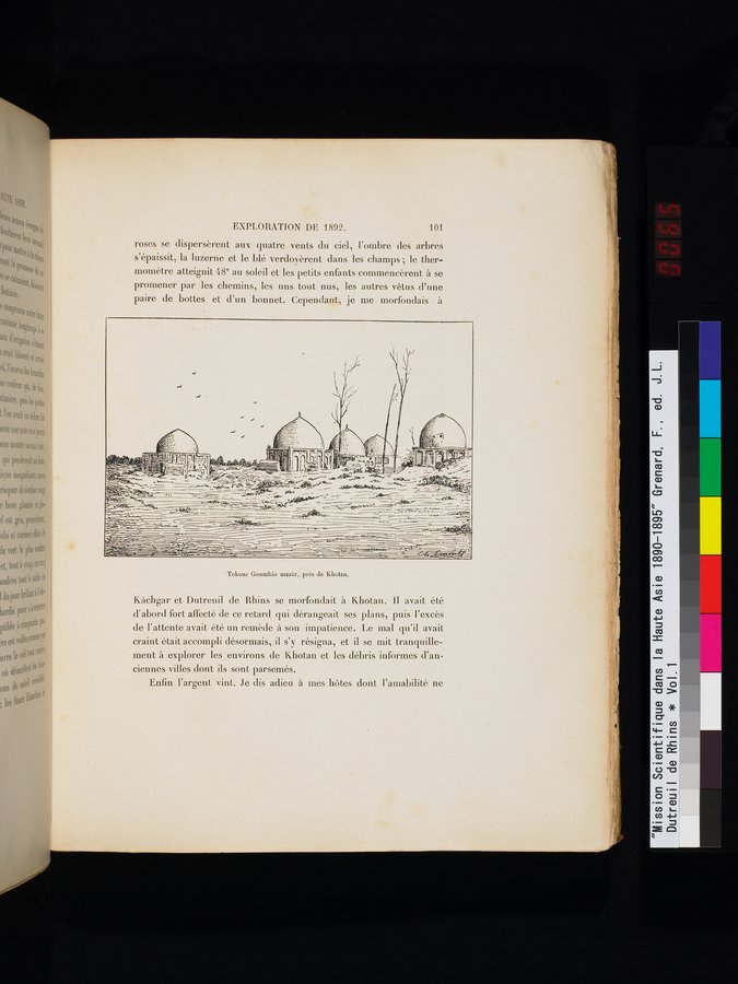 Mission Scientifique dans la Haute Asie 1890-1895 : vol.1 / 133 ページ（カラー画像）