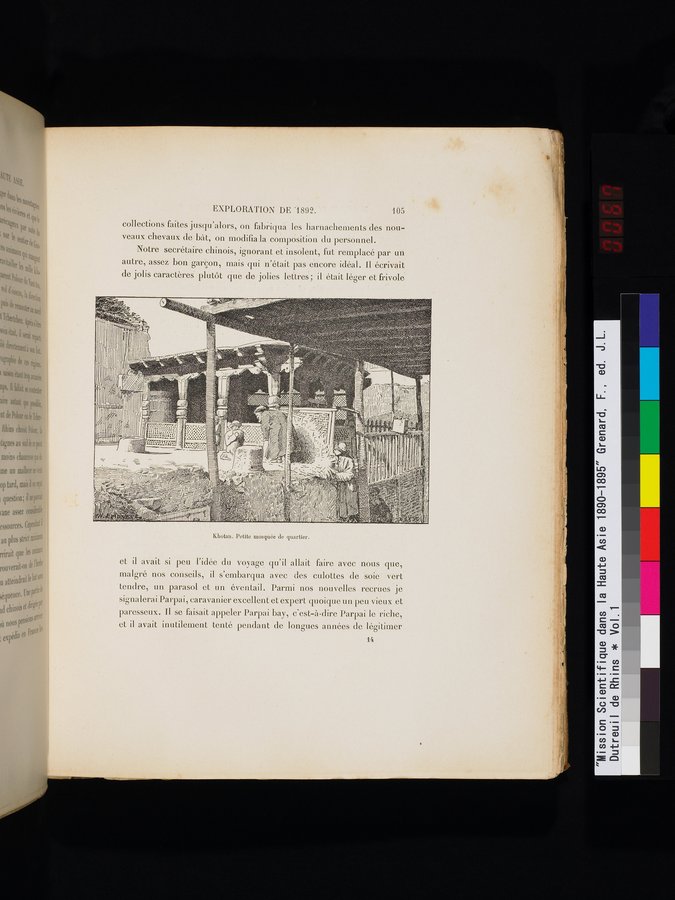 Mission Scientifique dans la Haute Asie 1890-1895 : vol.1 / 137 ページ（カラー画像）