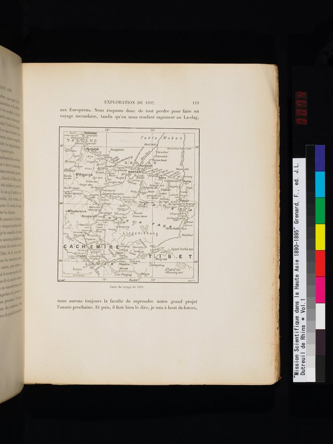 Mission Scientifique dans la Haute Asie 1890-1895 : vol.1 / 151 ページ（カラー画像）