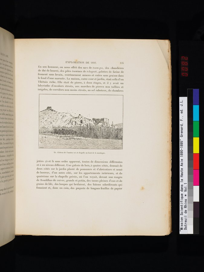 Mission Scientifique dans la Haute Asie 1890-1895 : vol.1 / Page 167 (Color Image)