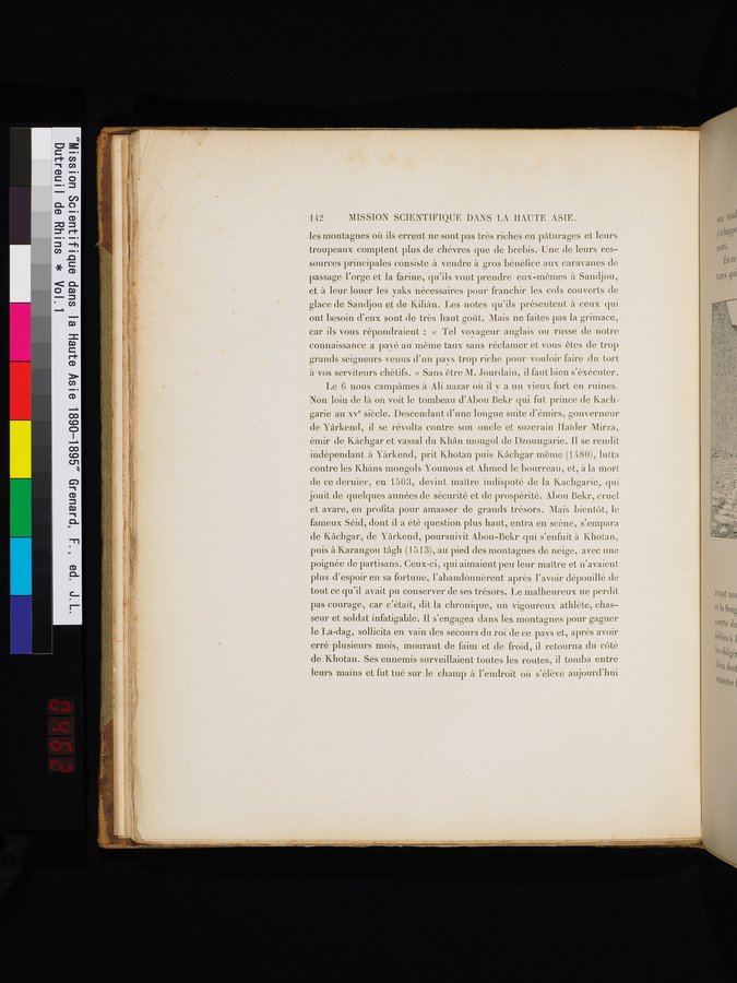 Mission Scientifique dans la Haute Asie 1890-1895 : vol.1 / 174 ページ（カラー画像）