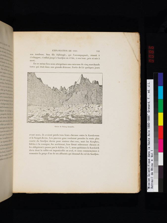 Mission Scientifique dans la Haute Asie 1890-1895 : vol.1 / 175 ページ（カラー画像）