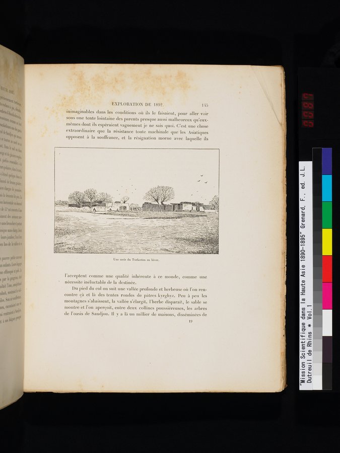 Mission Scientifique dans la Haute Asie 1890-1895 : vol.1 / 177 ページ（カラー画像）