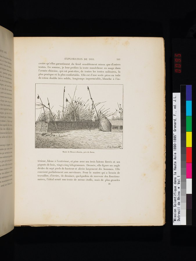 Mission Scientifique dans la Haute Asie 1890-1895 : vol.1 / Page 193 (Color Image)