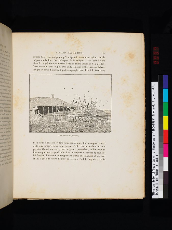Mission Scientifique dans la Haute Asie 1890-1895 : vol.1 / Page 197 (Color Image)