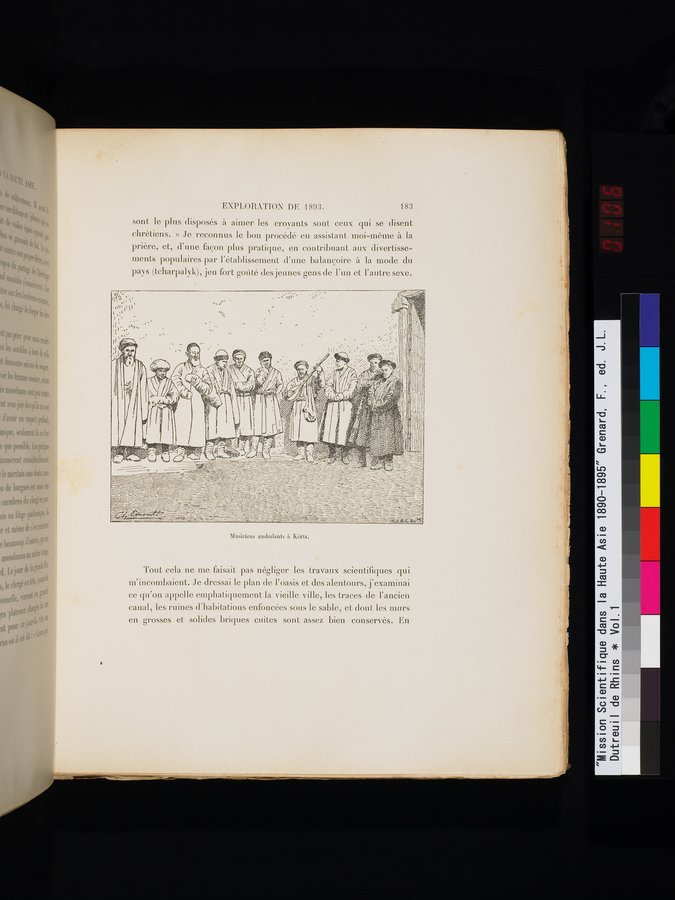 Mission Scientifique dans la Haute Asie 1890-1895 : vol.1 / Page 215 (Color Image)