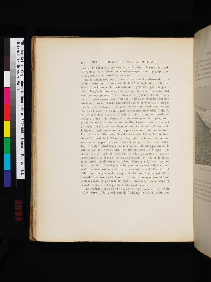 Mission Scientifique dans la Haute Asie 1890-1895 : vol.1 / 230 ページ（カラー画像）