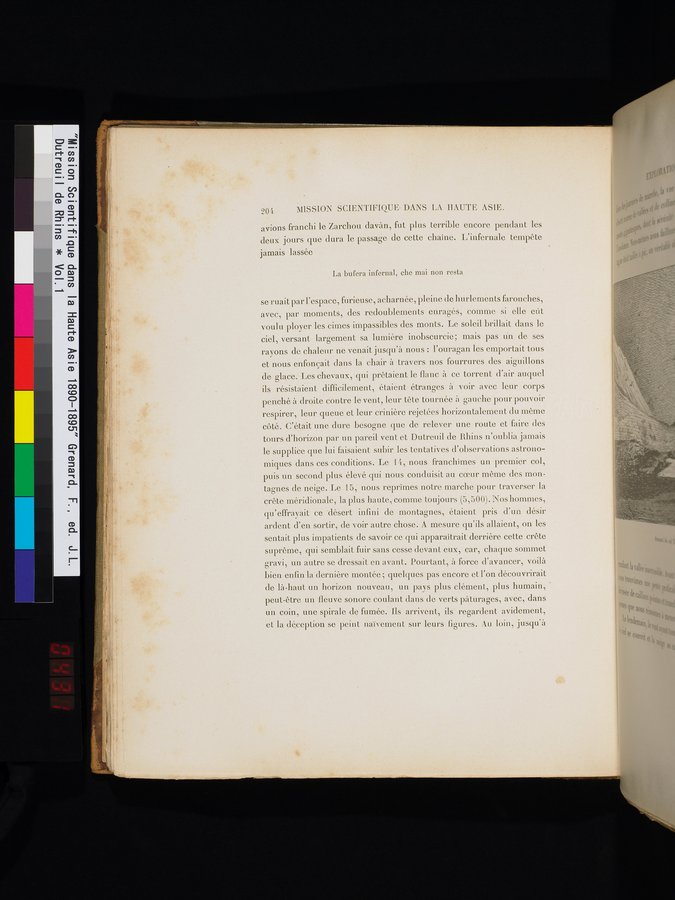 Mission Scientifique dans la Haute Asie 1890-1895 : vol.1 / 236 ページ（カラー画像）