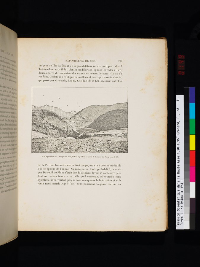 Mission Scientifique dans la Haute Asie 1890-1895 : vol.1 / Page 301 (Color Image)