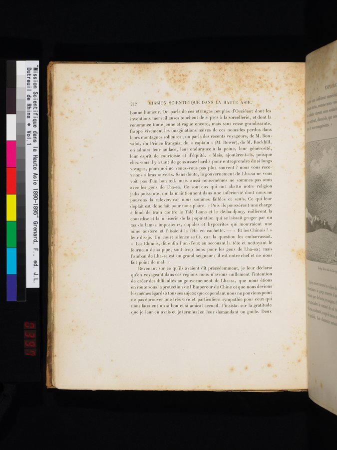 Mission Scientifique dans la Haute Asie 1890-1895 : vol.1 / 304 ページ（カラー画像）