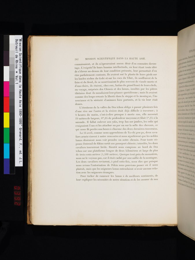 Mission Scientifique dans la Haute Asie 1890-1895 : vol.1 / 314 ページ（カラー画像）