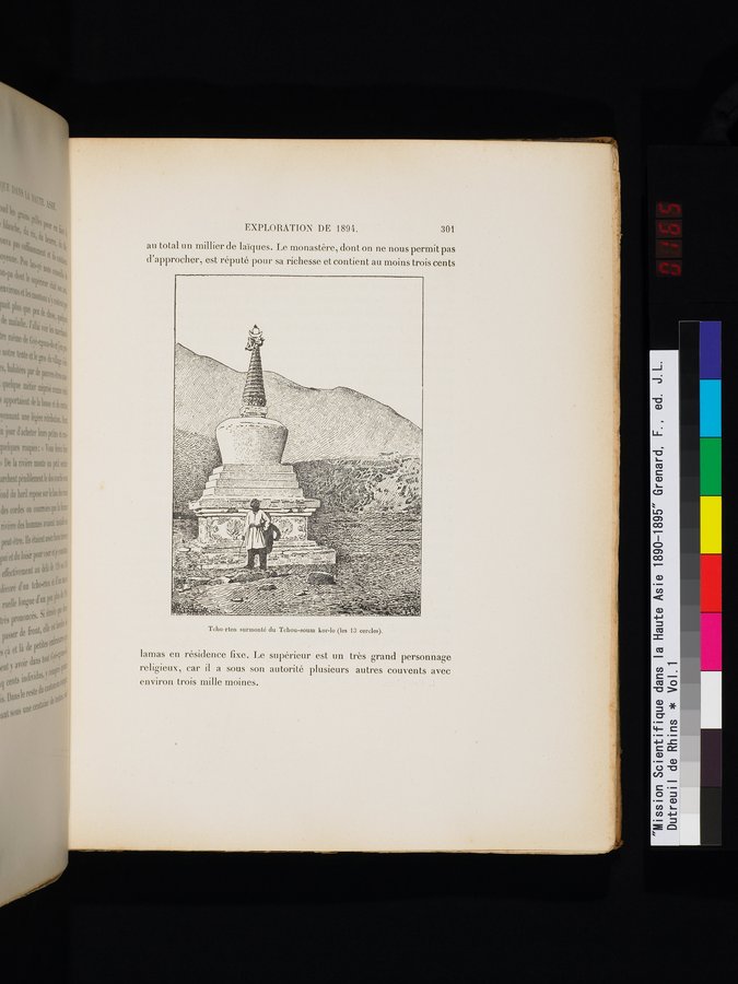 Mission Scientifique dans la Haute Asie 1890-1895 : vol.1 / Page 333 (Color Image)