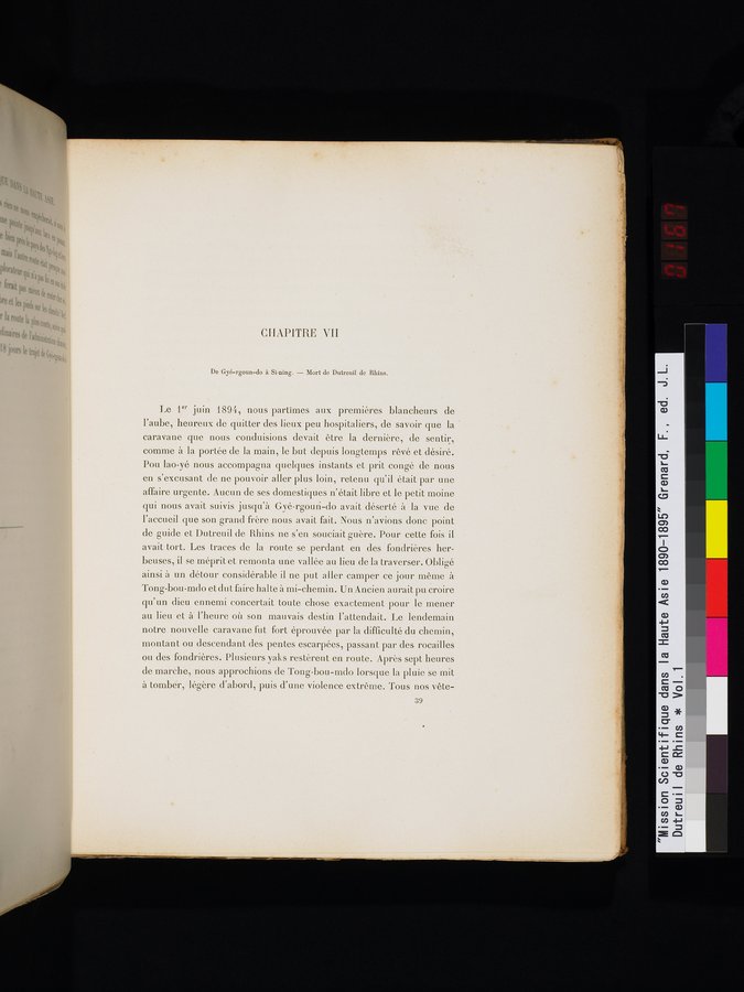 Mission Scientifique dans la Haute Asie 1890-1895 : vol.1 / 337 ページ（カラー画像）