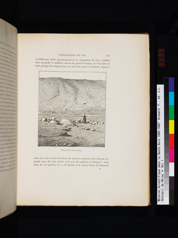Mission Scientifique dans la Haute Asie 1890-1895 : vol.1 / Page 361 (Color Image)