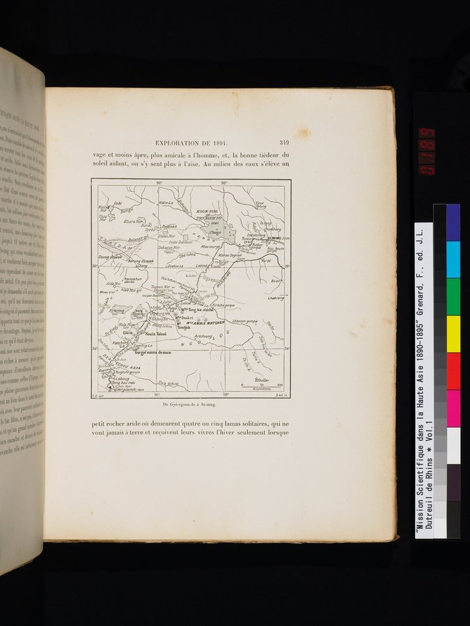 Mission Scientifique dans la Haute Asie 1890-1895 : vol.1 / 381 ページ（カラー画像）