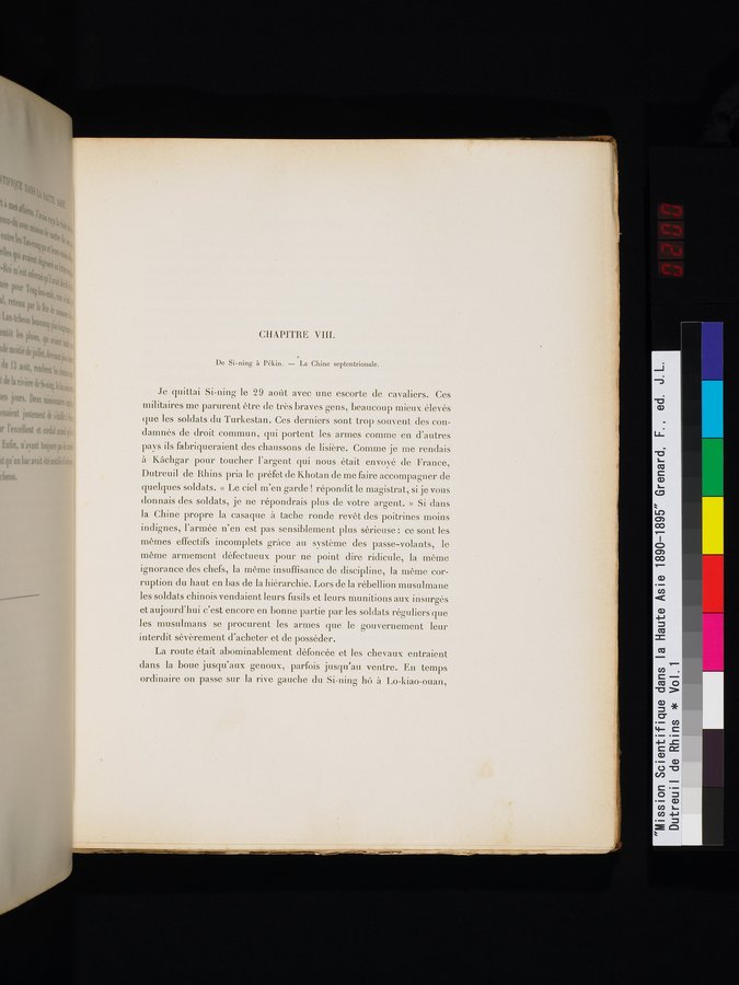 Mission Scientifique dans la Haute Asie 1890-1895 : vol.1 / Page 403 (Color Image)