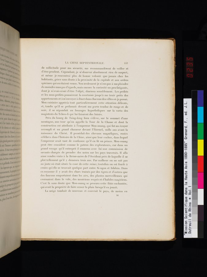 Mission Scientifique dans la Haute Asie 1890-1895 : vol.1 / 473 ページ（カラー画像）