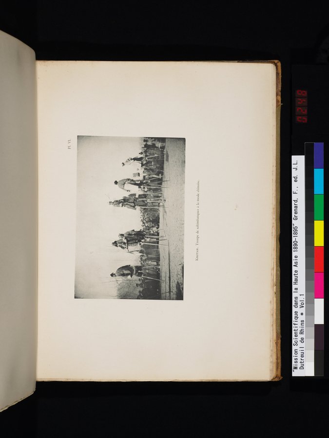 Mission Scientifique dans la Haute Asie 1890-1895 : vol.1 / 499 ページ（カラー画像）