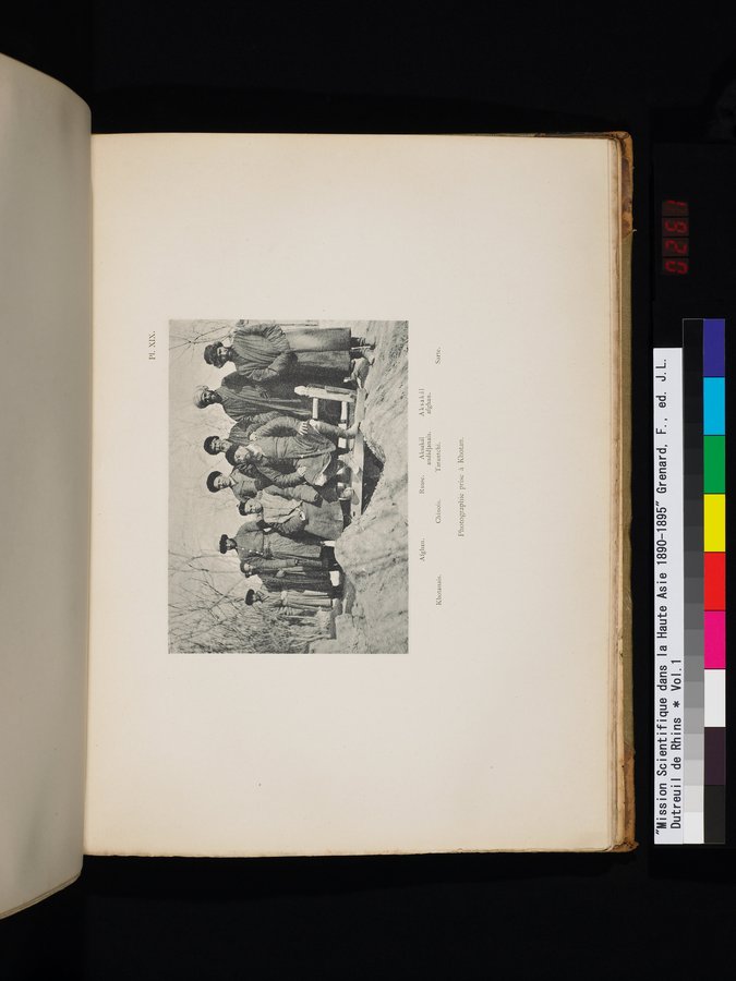 Mission Scientifique dans la Haute Asie 1890-1895 : vol.1 / 525 ページ（カラー画像）