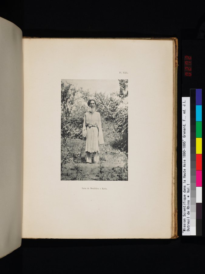 Mission Scientifique dans la Haute Asie 1890-1895 : vol.1 / 547 ページ（カラー画像）