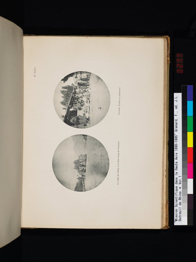 Mission Scientifique dans la Haute Asie 1890-1895 : vol.1 / 557 ページ（カラー画像）