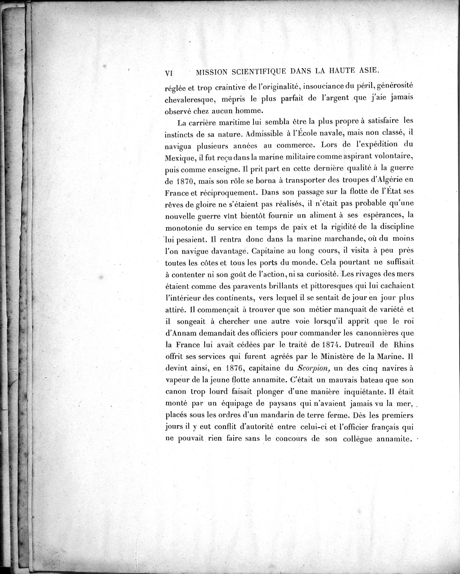 Mission Scientifique dans la Haute Asie 1890-1895 : vol.1 / Page 14 (Grayscale High Resolution Image)