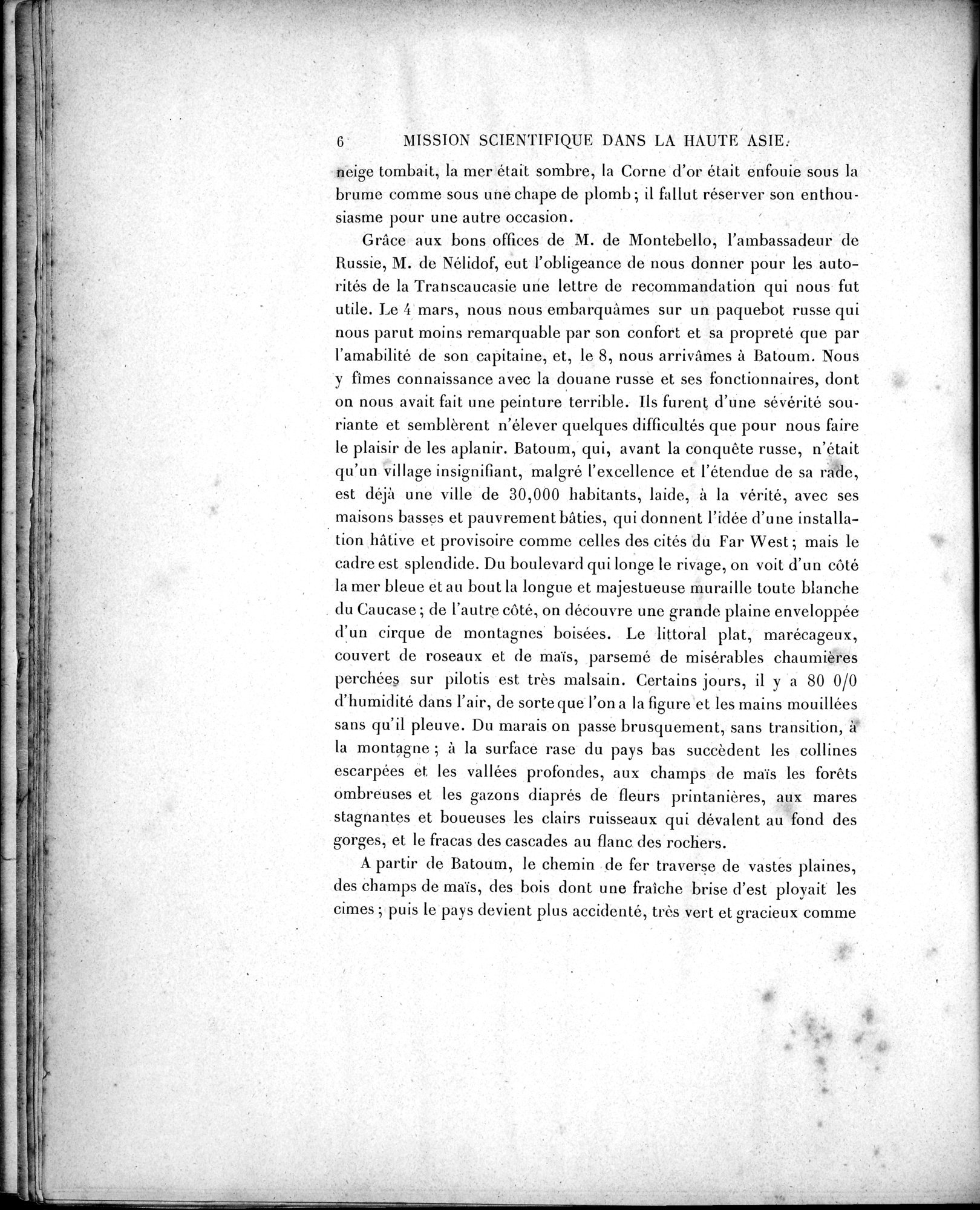 Mission Scientifique dans la Haute Asie 1890-1895 : vol.1 / 34 ページ（白黒高解像度画像）