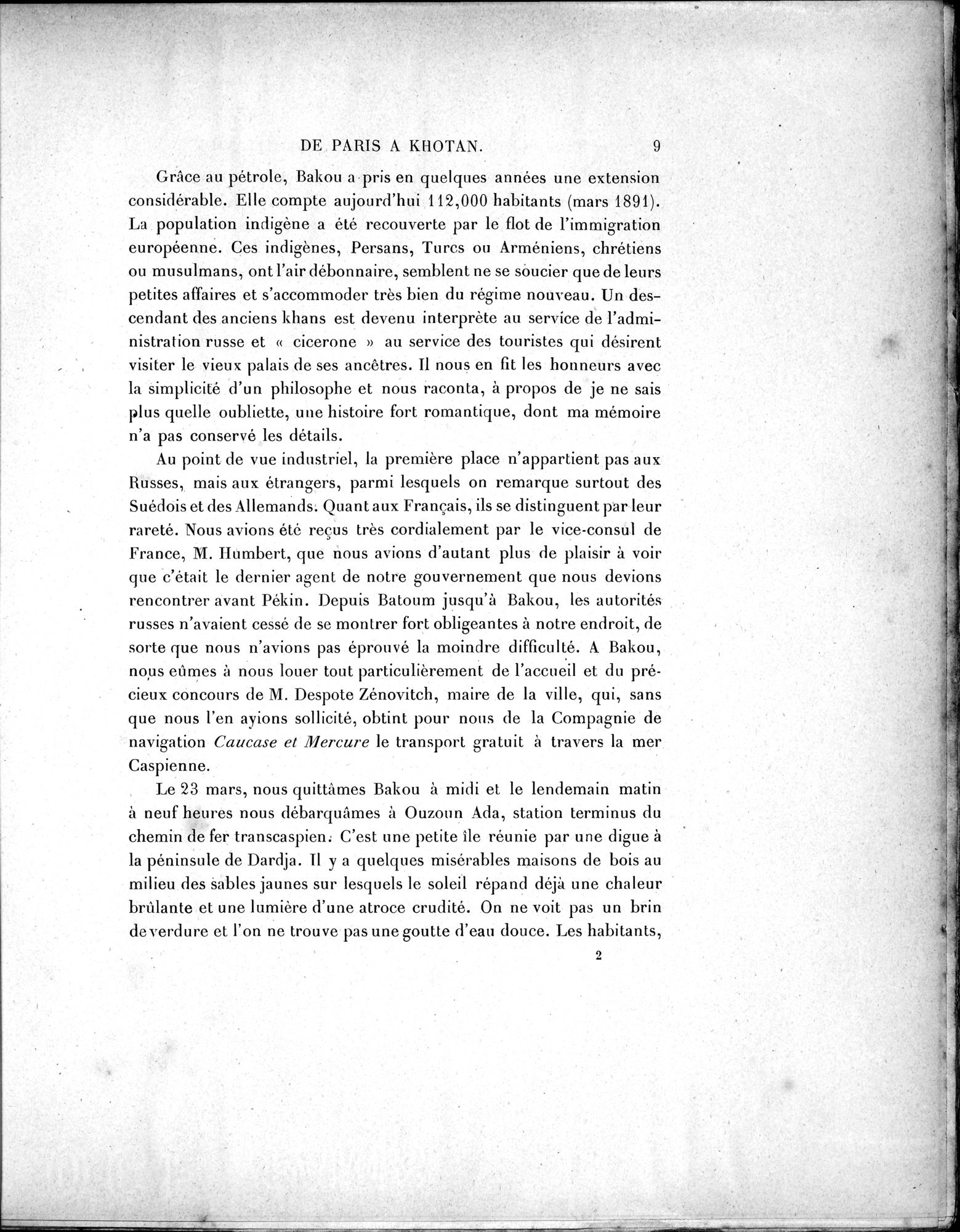 Mission Scientifique dans la Haute Asie 1890-1895 : vol.1 / Page 37 (Grayscale High Resolution Image)