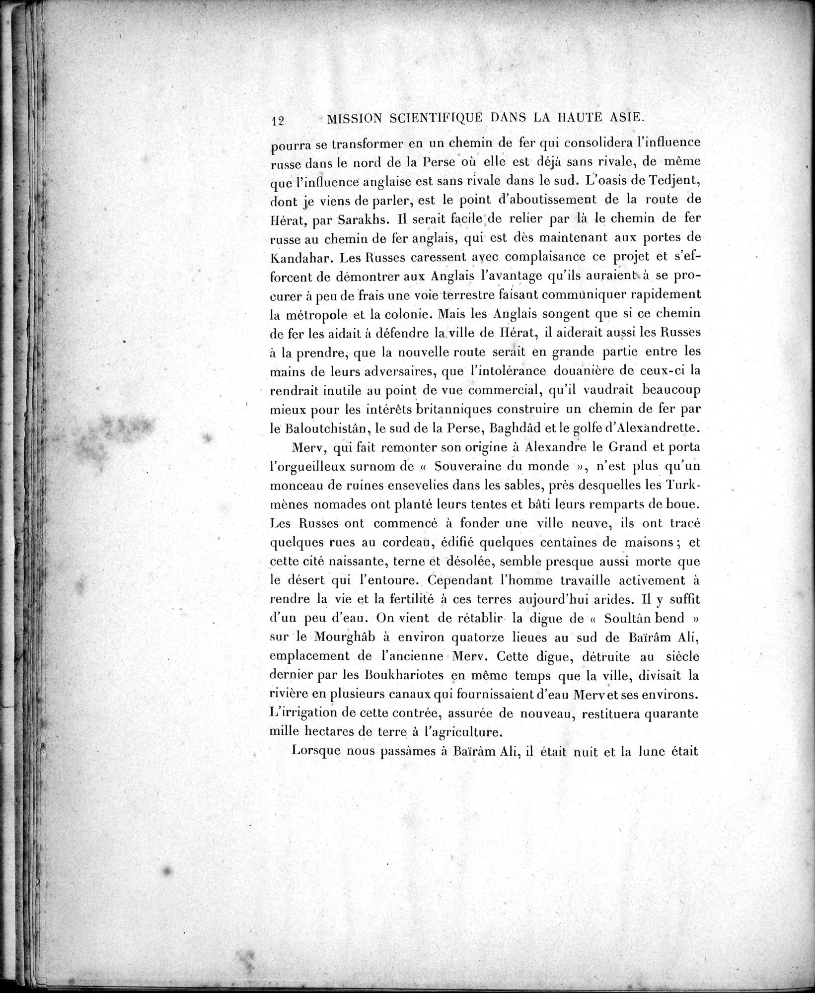 Mission Scientifique dans la Haute Asie 1890-1895 : vol.1 / Page 40 (Grayscale High Resolution Image)