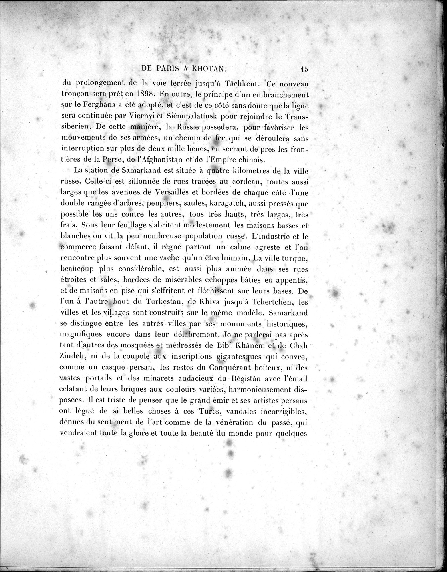 Mission Scientifique dans la Haute Asie 1890-1895 : vol.1 / 43 ページ（白黒高解像度画像）