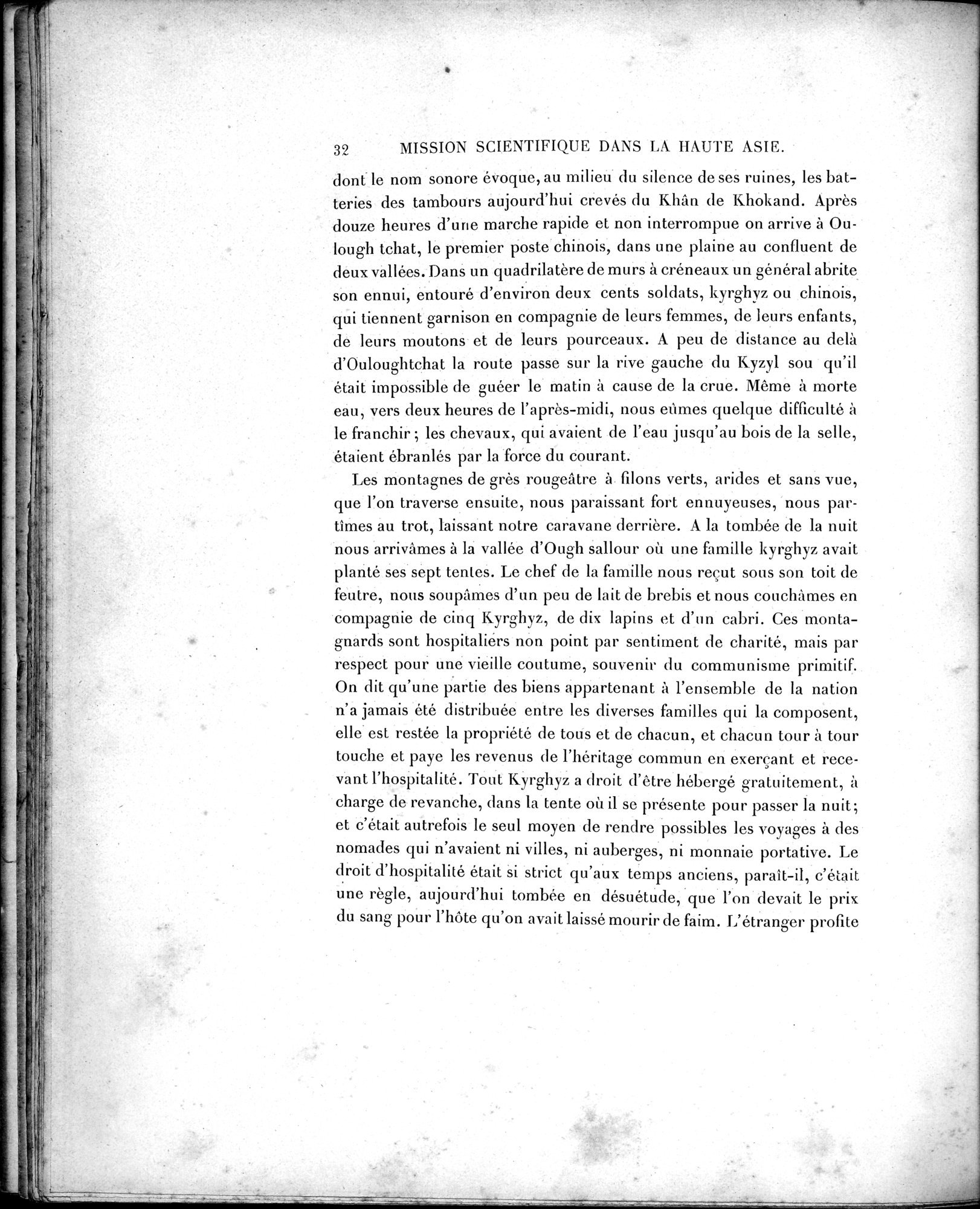 Mission Scientifique dans la Haute Asie 1890-1895 : vol.1 / Page 60 (Grayscale High Resolution Image)