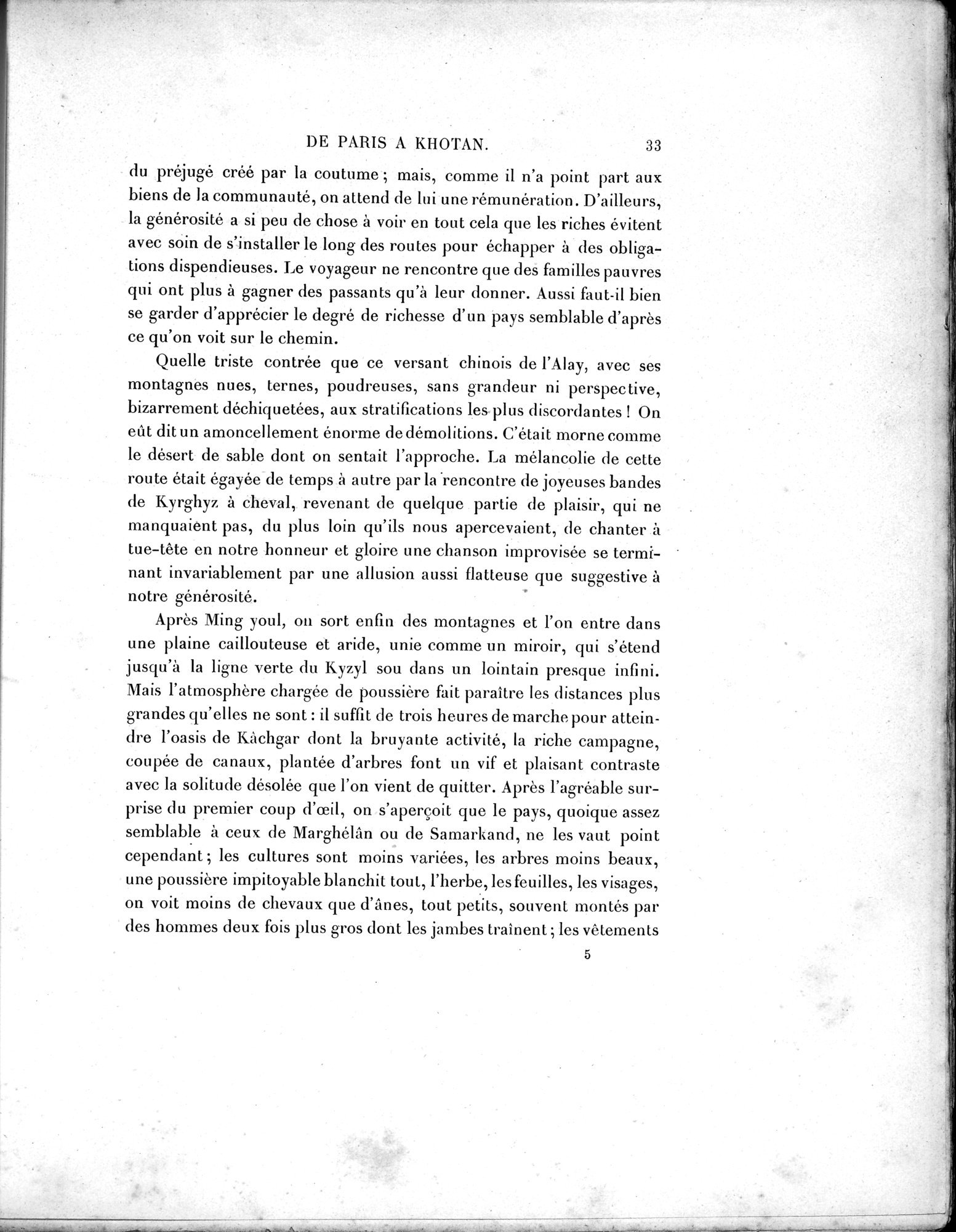 Mission Scientifique dans la Haute Asie 1890-1895 : vol.1 / 61 ページ（白黒高解像度画像）