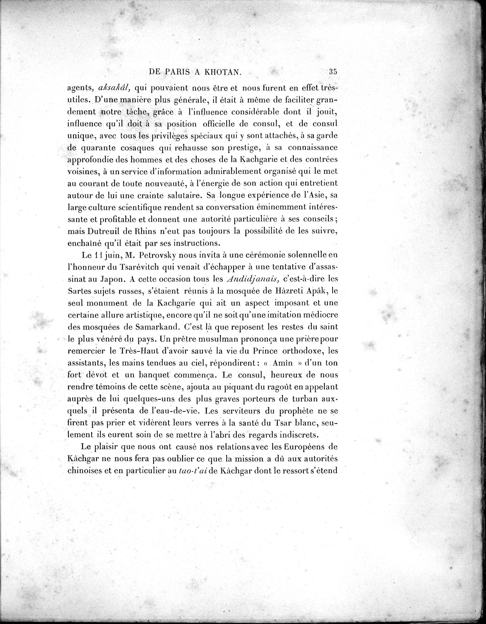 Mission Scientifique dans la Haute Asie 1890-1895 : vol.1 / Page 63 (Grayscale High Resolution Image)