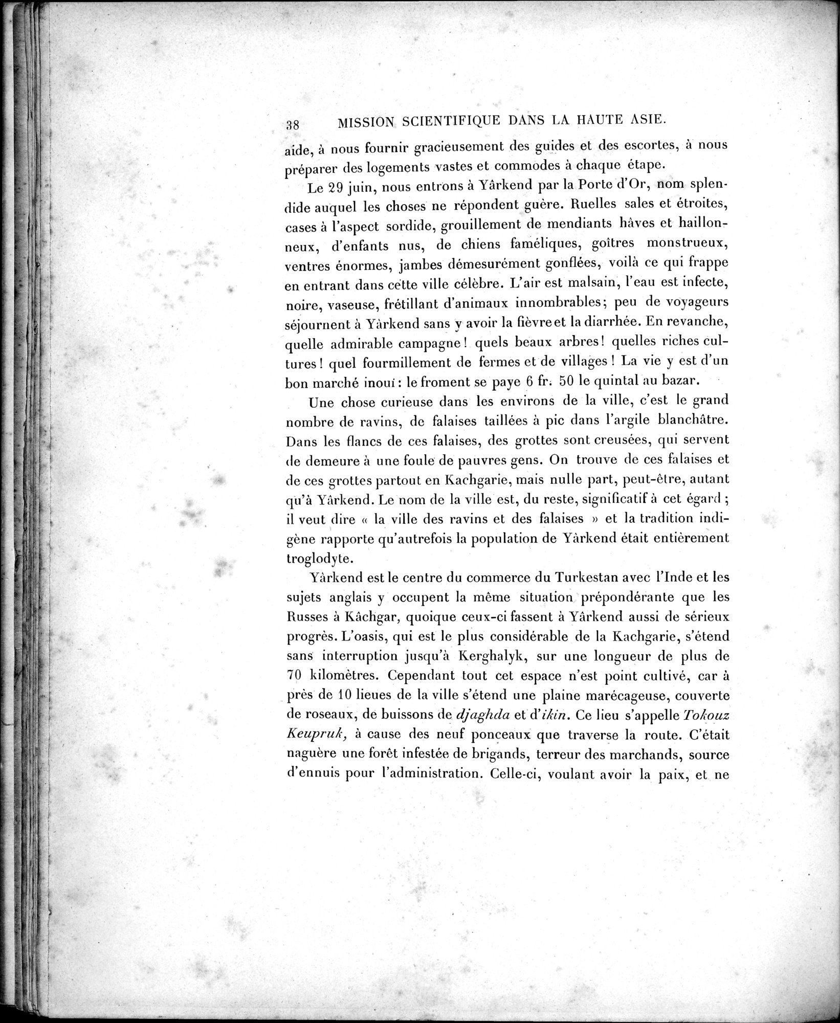 Mission Scientifique dans la Haute Asie 1890-1895 : vol.1 / 66 ページ（白黒高解像度画像）