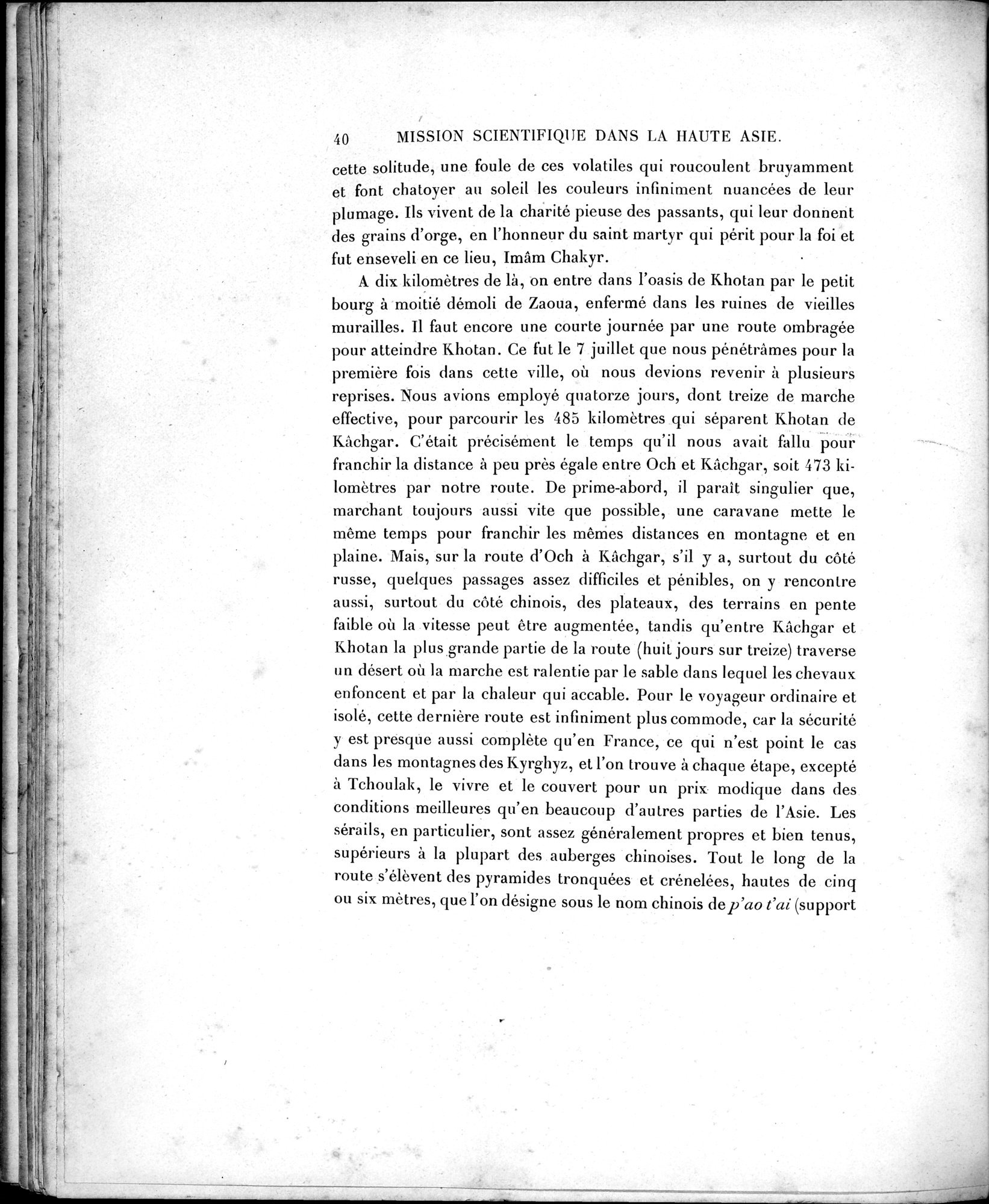 Mission Scientifique dans la Haute Asie 1890-1895 : vol.1 / Page 68 (Grayscale High Resolution Image)