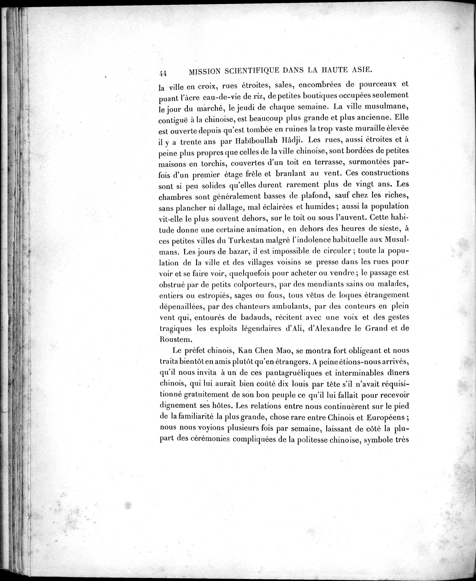 Mission Scientifique dans la Haute Asie 1890-1895 : vol.1 / Page 72 (Grayscale High Resolution Image)