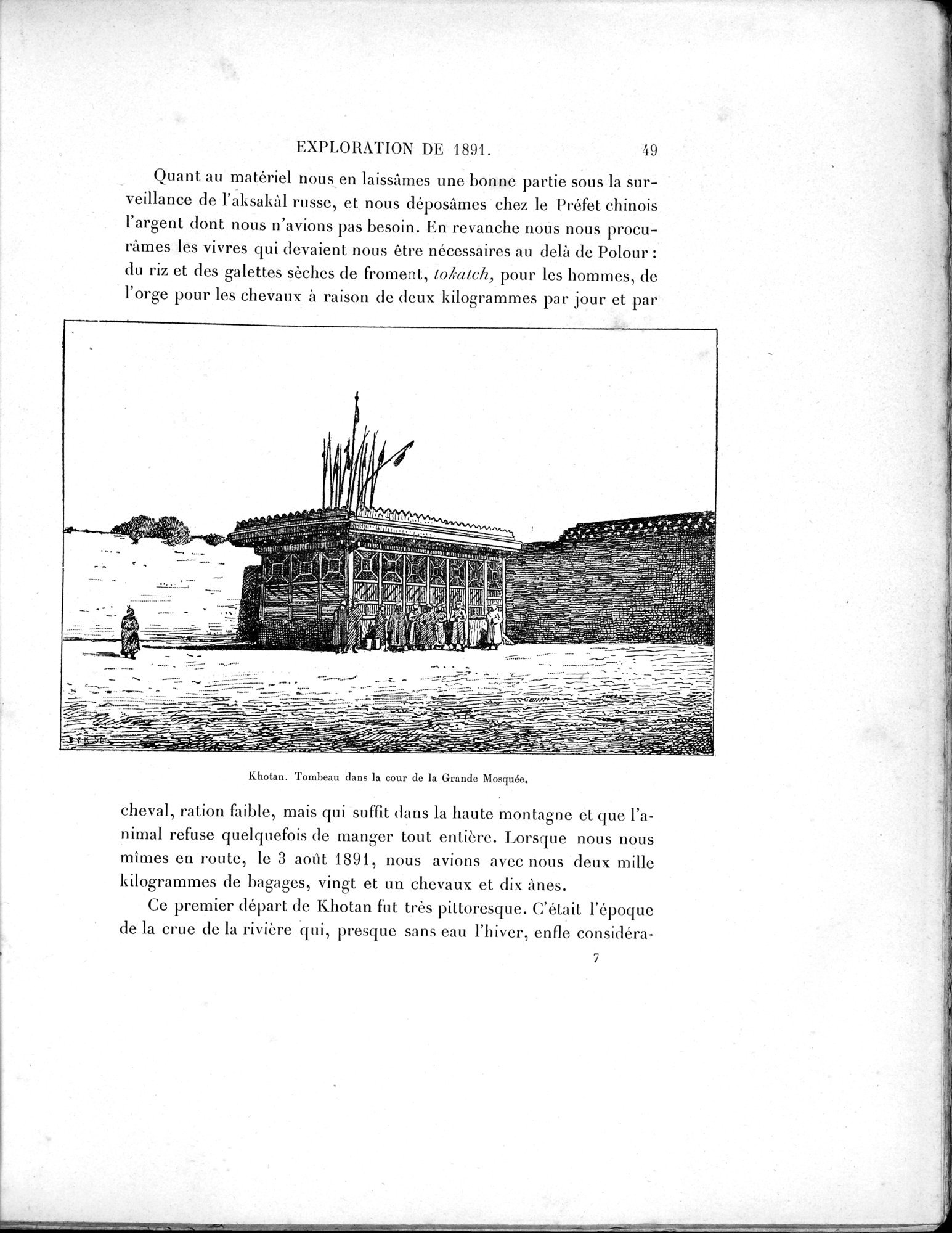 Mission Scientifique dans la Haute Asie 1890-1895 : vol.1 / Page 77 (Grayscale High Resolution Image)