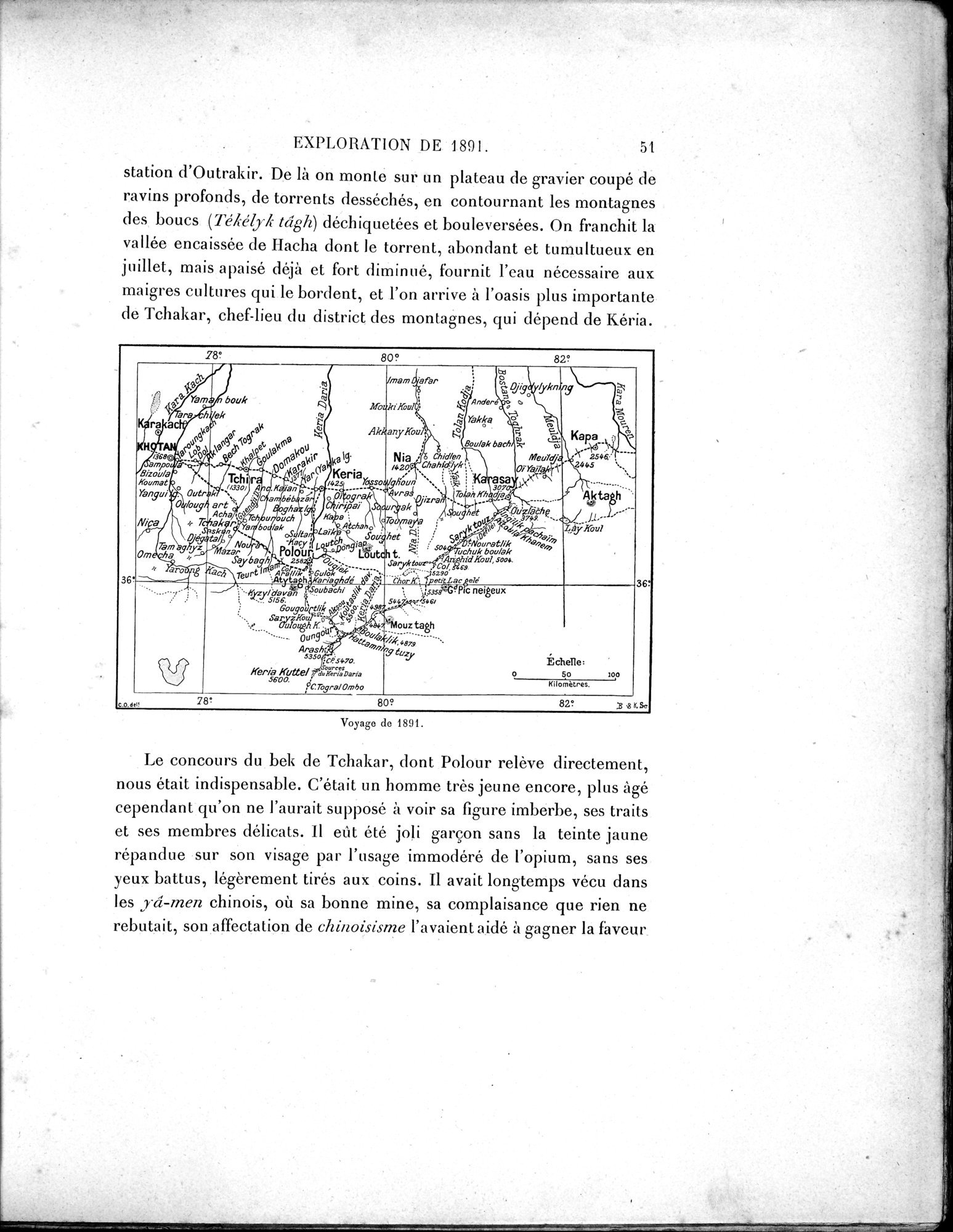 Mission Scientifique dans la Haute Asie 1890-1895 : vol.1 / 79 ページ（白黒高解像度画像）