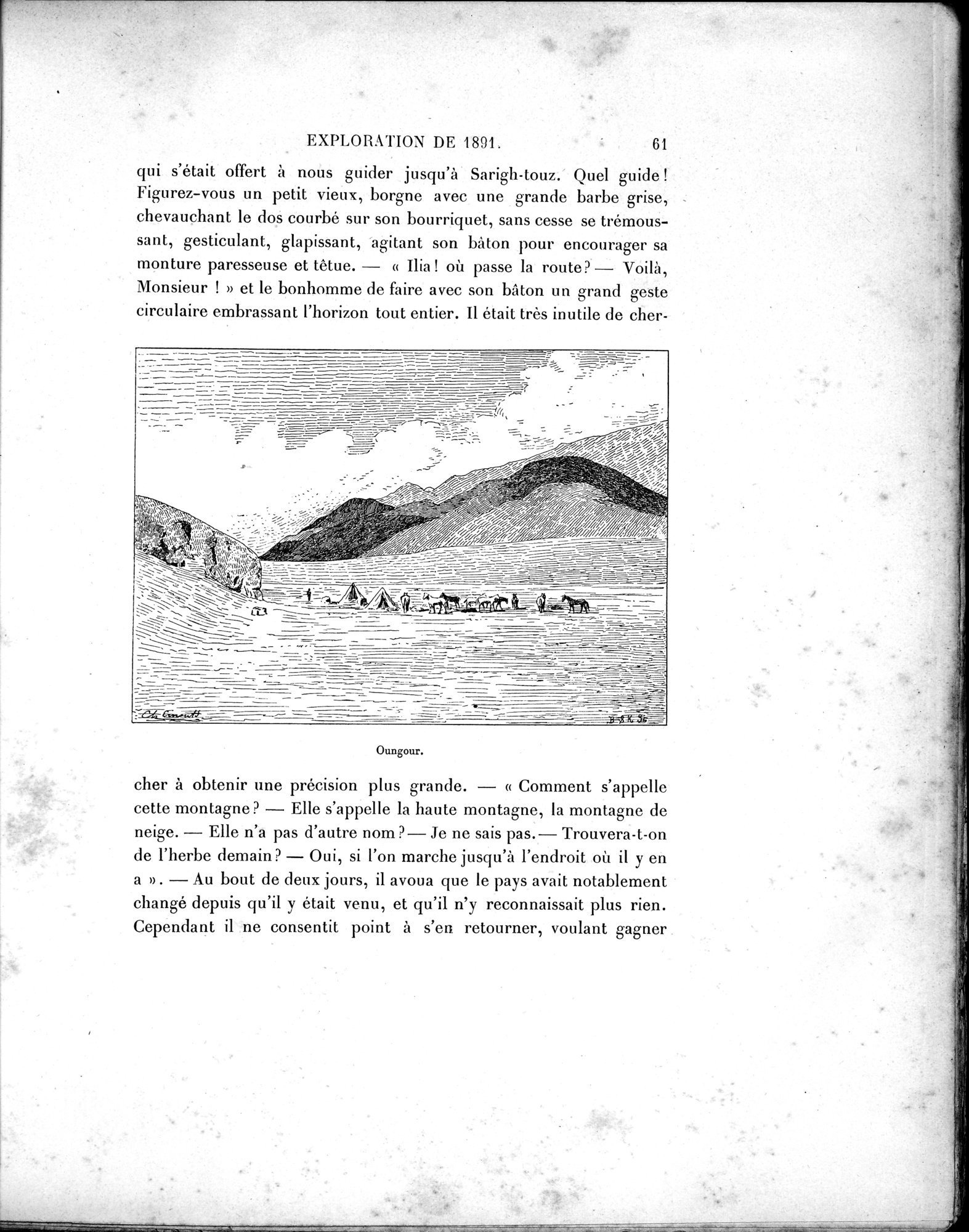 Mission Scientifique dans la Haute Asie 1890-1895 : vol.1 / 89 ページ（白黒高解像度画像）